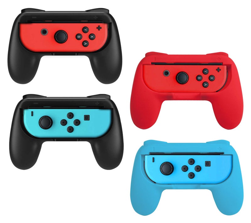 Beastron Joy Con Grips Compatible with Nintendo Switch, Handle Kit for Nintendo Game Switch Joy Con Controller 4 Pack (Matte Finish) - Image 1